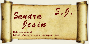 Sandra Ješin vizit kartica